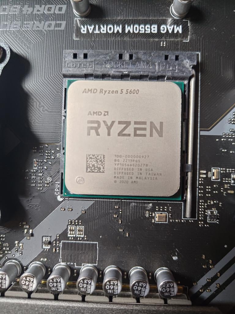 Ryzen 5600 cpu (+koeler, denk ik), Computers en Software, Processors, 6-core, Gebruikt, AMD Ryzen 5, Ophalen of Verzenden