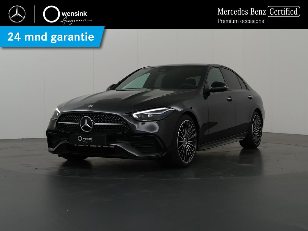 Mercedes-Benz C-klasse 180 Star Edition AMG Line Plus | Pano, Auto's, Achterwielaandrijving, Origineel Nederlands, Bedrijf, Verblindingsvrij grootlicht