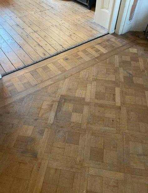 Echt houten mozaïek parket 7m2 voor de klusser/creatieveling, Huis en Inrichting, Stoffering | Vloerbedekking, Ophalen, Gebruikt