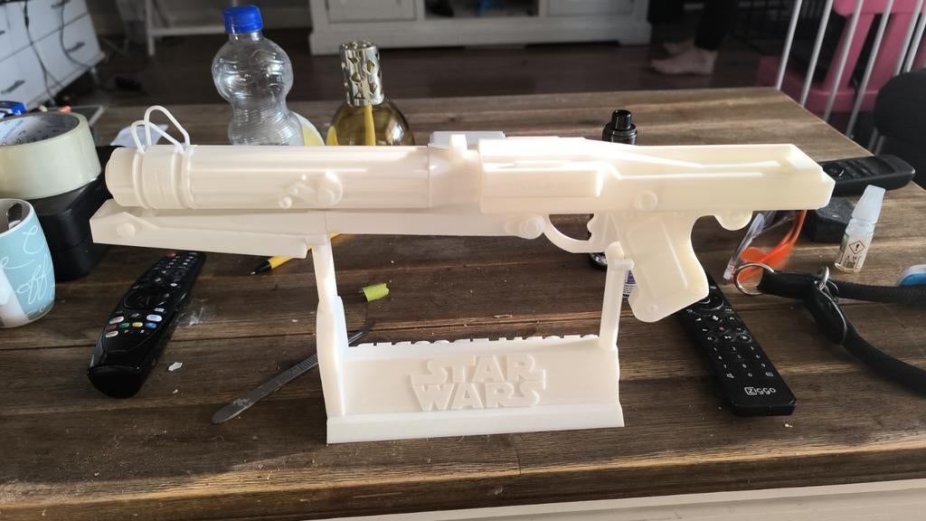 Star Wars blaster met standaard, Verzamelen, Star Wars, Ophalen of Verzenden