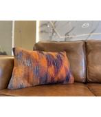 Vintage Kelim Kussenhoes met Vulling - 60x40 cm, Ophalen of Verzenden, Nieuw, Oranje, Rechthoekig
