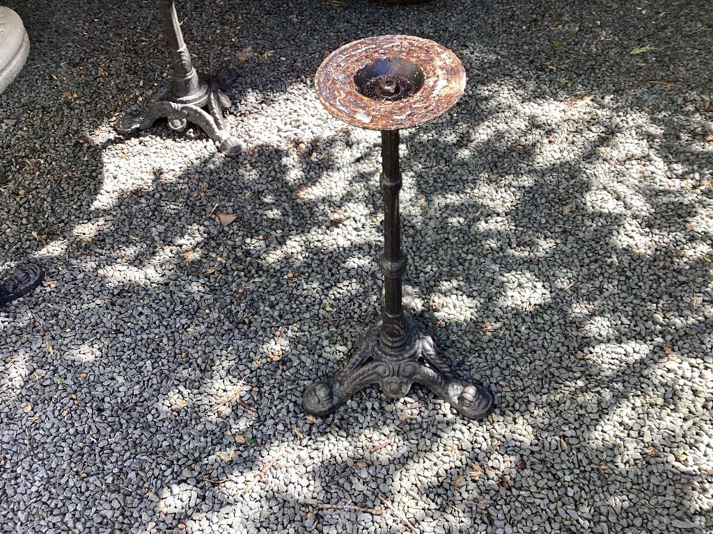 Antieke tuintafel poot, Ophalen, Gebruikt, Rond, Metaal