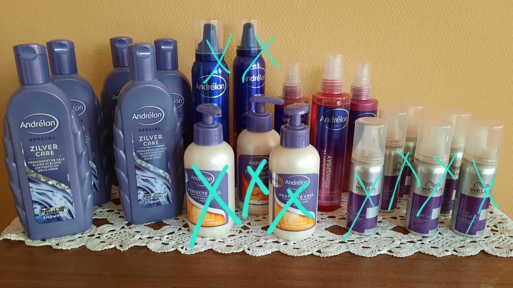 NIEUW: ANDRELON haarproducten mix&match, Ophalen of Verzenden, Nieuw, Gel, Wax, Haarlak of Mousse