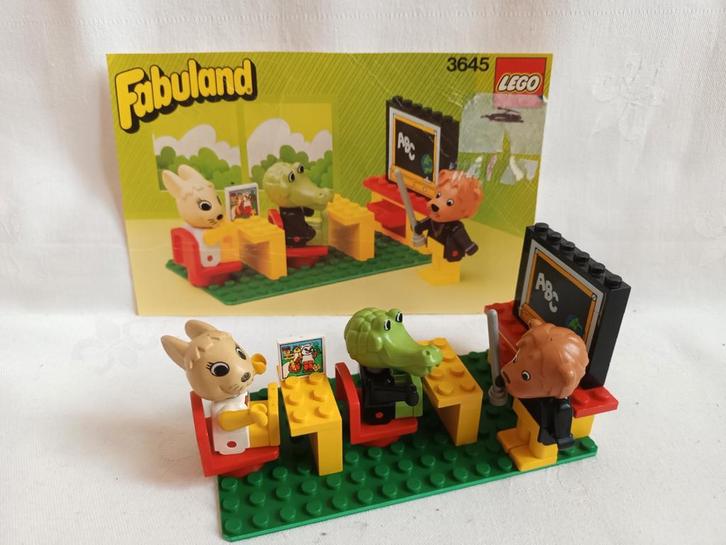 Lego Fabuland 3645 Schoolklas Schoollokaal,  Complete set, Kinderen en Baby's, Speelgoed | Duplo en Lego, Zo goed als nieuw, Lego