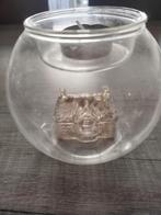 Bol windlicht met huisje erin Riviera maison, Ophalen of Verzenden, Zo goed als nieuw, Overige materialen, Minder dan 25 cm