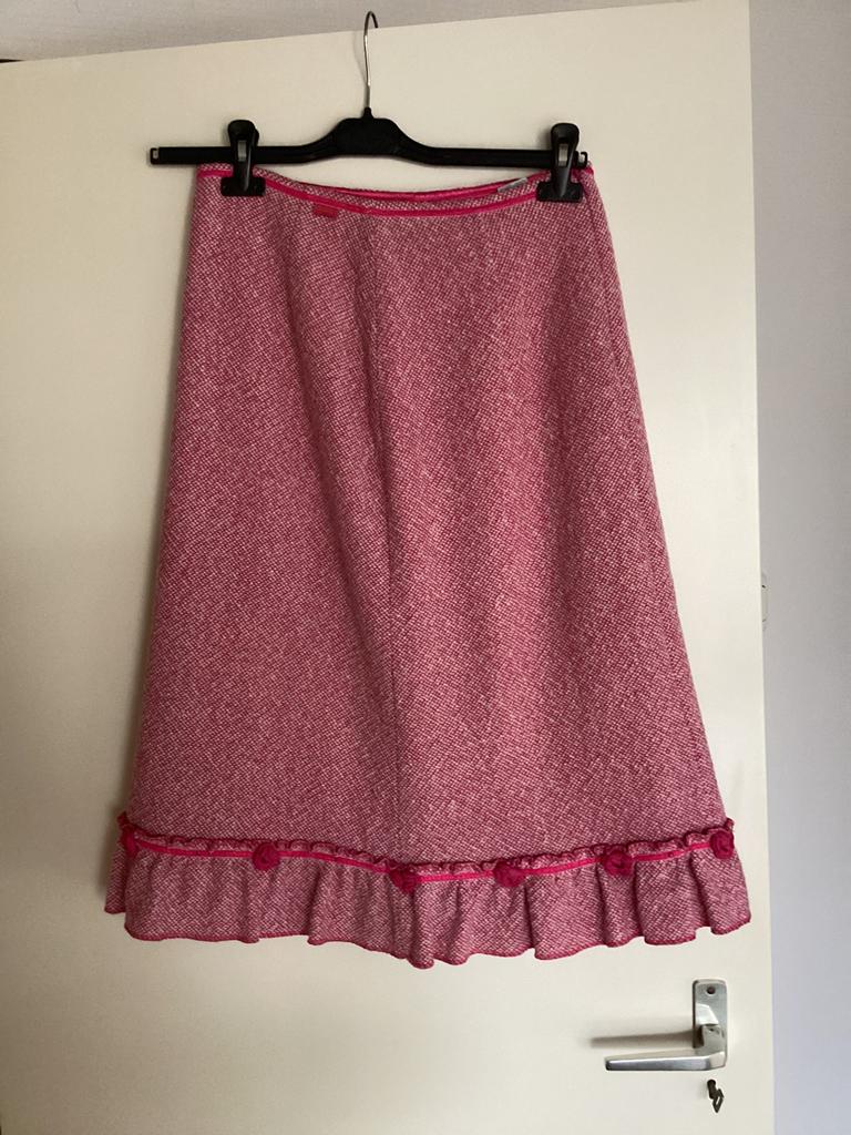 Wollen vintage rok maat 38, Ophalen of Verzenden, Zo goed als nieuw, Maat 38/40 (M), Onder de knie