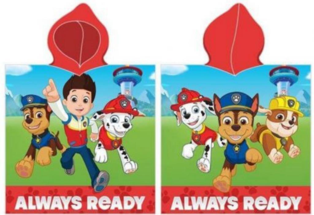 Paw Patrol Badponcho Pups - Katoen - Badcape, Kinderen en Baby's, Kinderkleding | Kinder-zwemkleding, Jongen of Meisje, One size