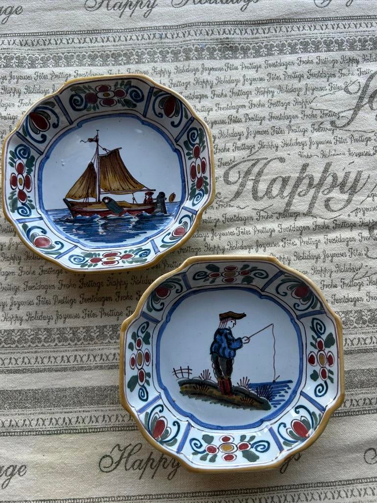 Hand beschilderde bordjes, Antiek en Kunst, Antiek | Wandborden en Tegels, Ophalen of Verzenden