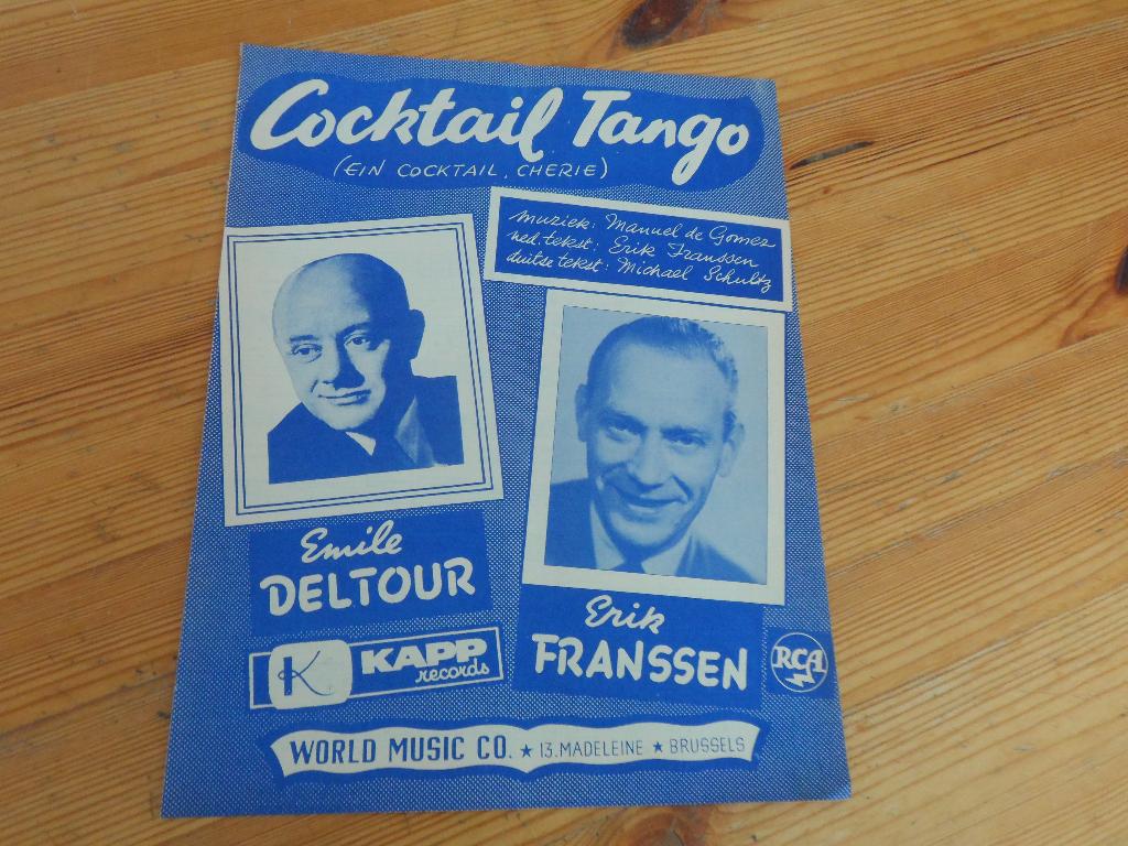 Cocktail tango - de gomez / schultz / franssen, Gebruikt, Gitaar, Ophalen of Verzenden, Artiest of Componist