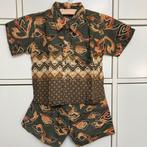 Batik shirt en blouse maat 80 Indonesisch, Ophalen of Verzenden, Zo goed als nieuw, Jongetje, Setje