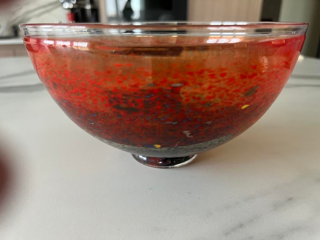 Mooie Kosta Boda schaal van Bertil Vallien, Antiek en Kunst, Antiek | Glas en Kristal, Ophalen of Verzenden