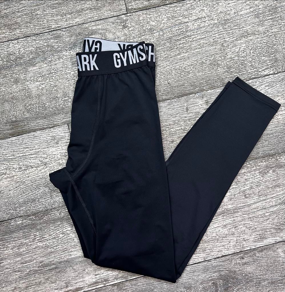 Gymshark Base Layer legging Maat S, Kleding | Heren, Fitness, Zwart, Ophalen of Verzenden, Zo goed als nieuw
