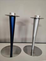 2x MENU Deens design kandelaars - Blauw & Zilver, Ophalen of Verzenden