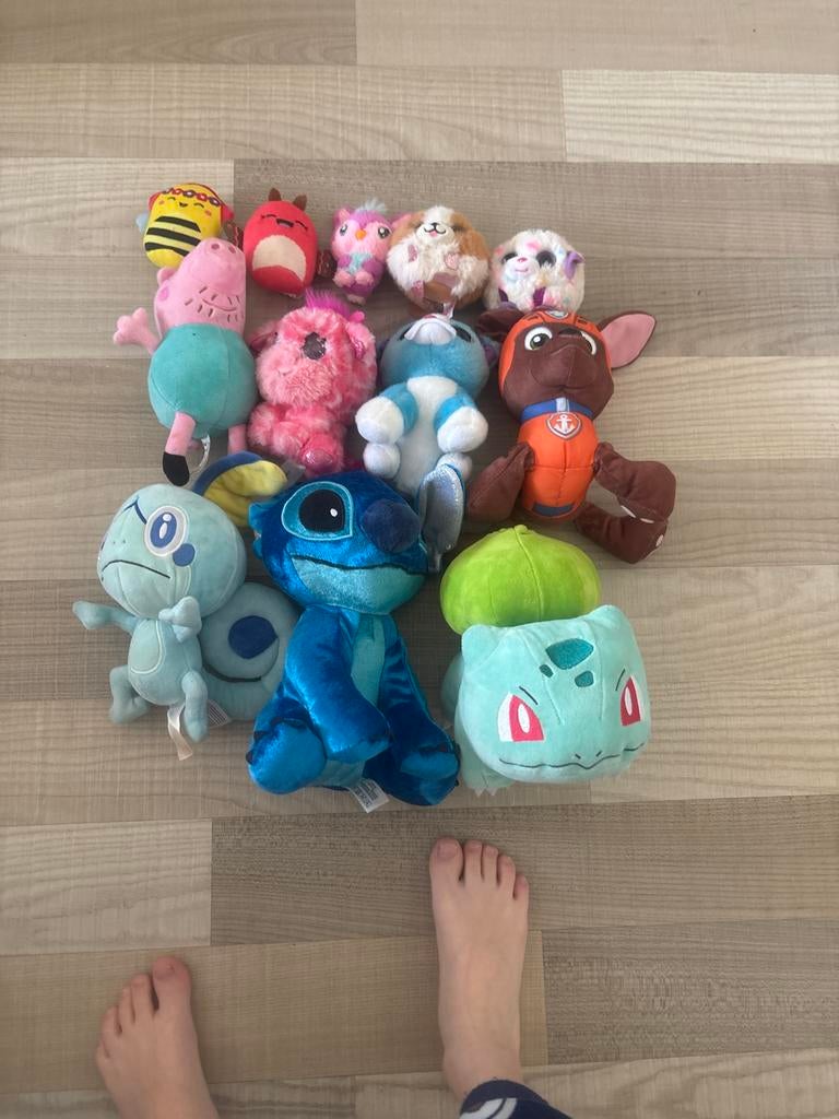Grote verzameling knuffels, diverse figuren, Ophalen of Verzenden, Gebruikt, Overige typen