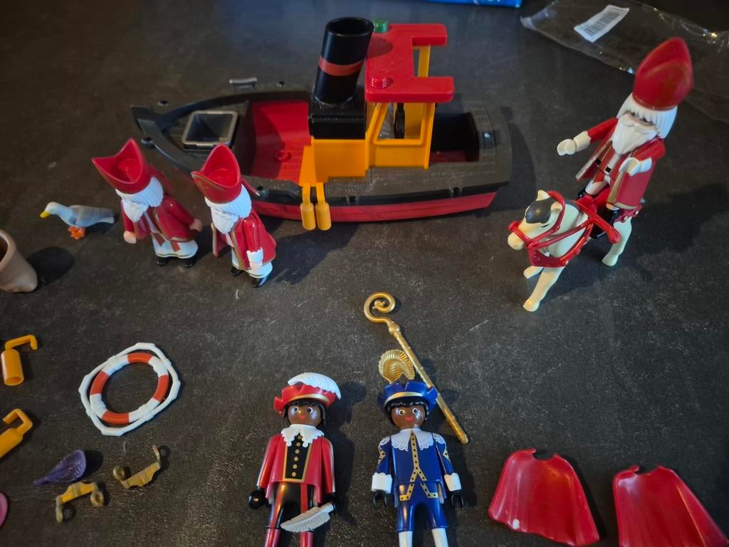 Sinterklaas en Zwarte Piet Playmobil, Ophalen of Verzenden, Gebruikt