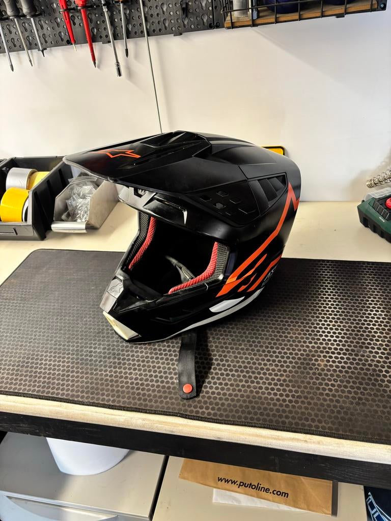 Alpinestars SM5 Crosshelm - Goede staat, Maat XL, Motoren, Kleding | Motorhelmen, Overige merken, Offroadhelm, Dames, XL