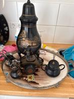 Antieke kraantjespot met theepotje en toebehoren, Ophalen of Verzenden