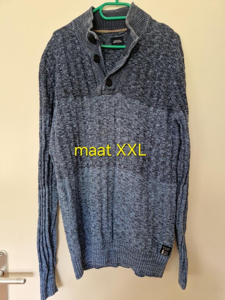 Trui maat XXL merk Boston Brothers blauw, Kleding | Heren, Grote Maten, Blauw, Trui of Vest, Ophalen of Verzenden, Zo goed als nieuw