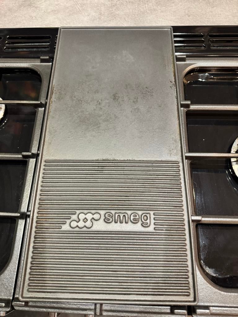 Smeg Parma XL grillplaat, Witgoed en Apparatuur, Grillplaten, Ophalen of Verzenden, Gebruikt