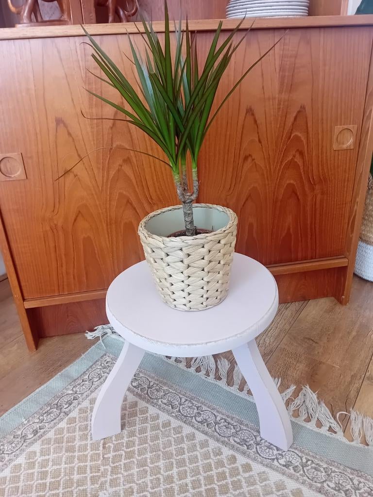 Licht roze  rond melkkrukje, Huis en Inrichting, Ophalen, Hout