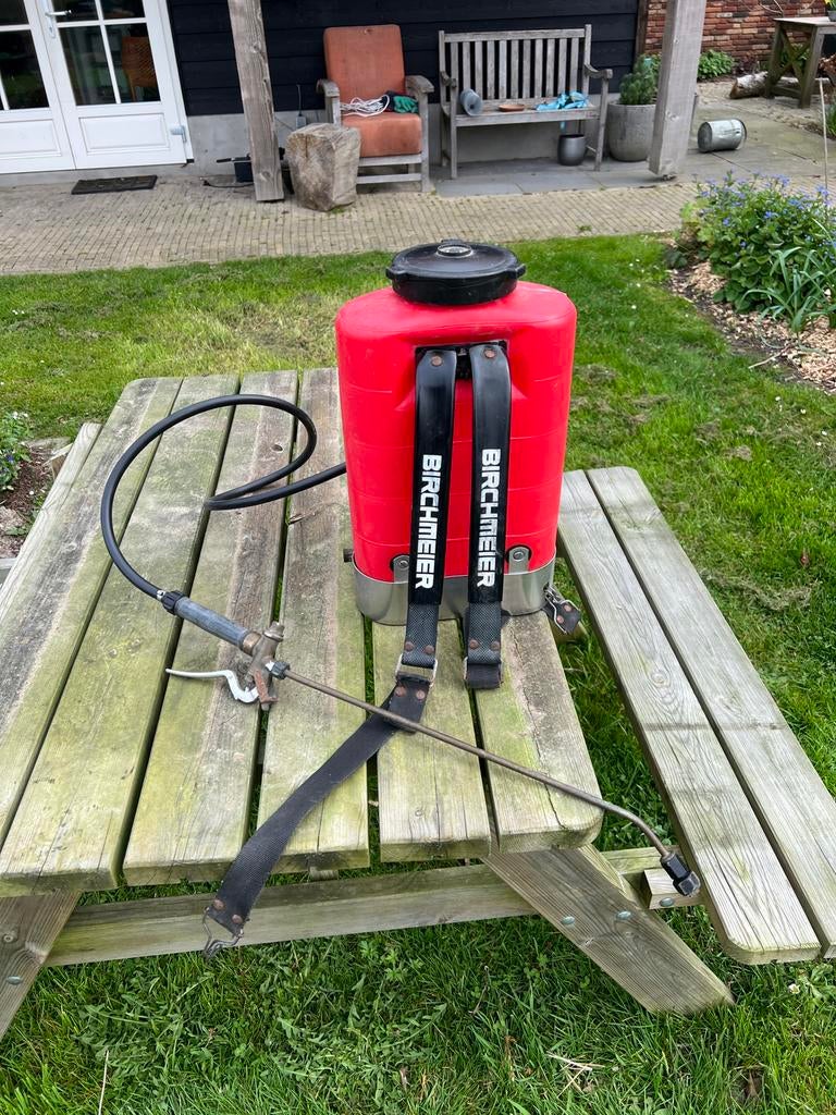 Birchmeier rugspuit rugsproeier onkruid sproeier, Ophalen of Verzenden, Gebruikt