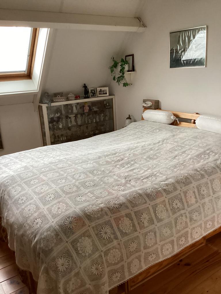 2PERSOONS KANTEN SPREI, Ophalen of Verzenden, Zo goed als nieuw, Tweepersoons