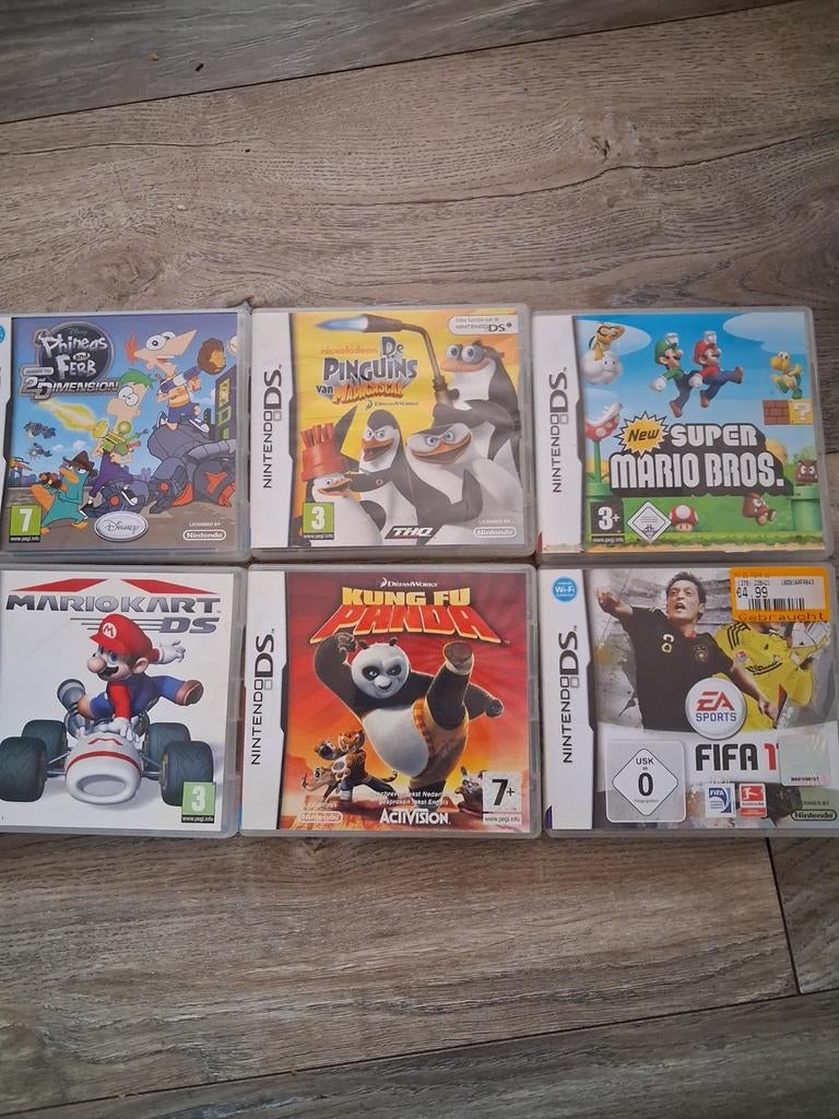 6 Nintendo DS spellen, Spelcomputers en Games, Games | Nintendo DS, Ophalen of Verzenden