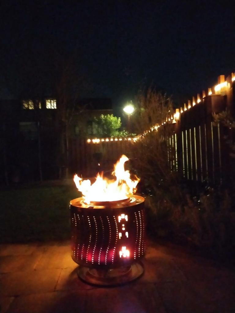 Vuurkorf van wastrommel, Minder dan 50 watt, Wandlamp, Nieuw, Ophalen of Verzenden