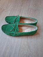 Dames moccacins, Ophalen of Verzenden, Zo goed als nieuw, Groen, Espadrilles of Moccasins