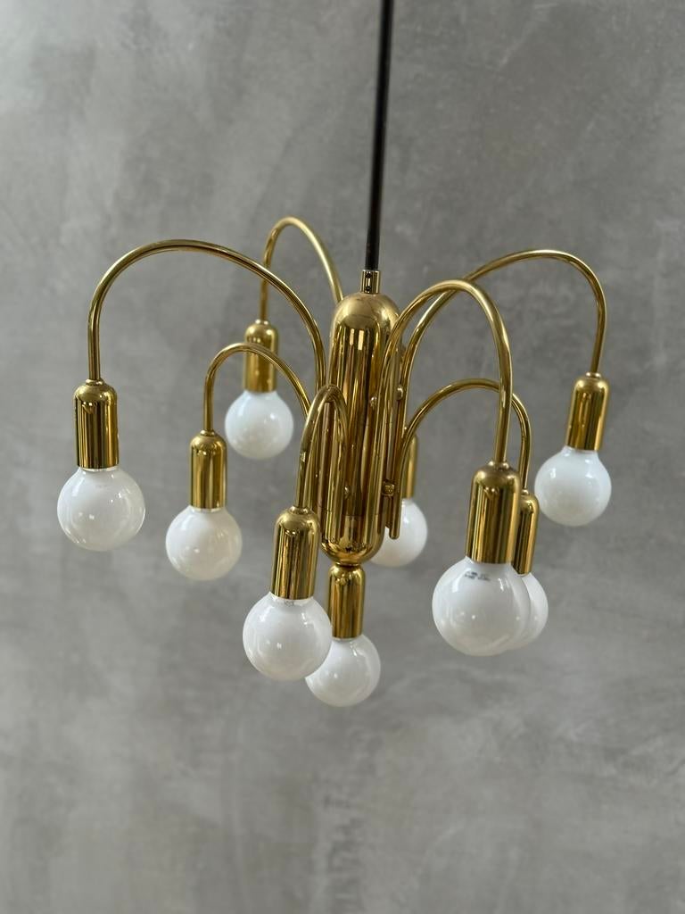 Mid Century / Vintage design hanglamp - Sölken Leuchten, Huis en Inrichting, Lampen | Kroonluchters, Zo goed als nieuw, Ophalen