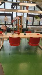 Set van 4 retro Casala Curvy stoelen, Gebruikt, Ophalen of Verzenden, Retro, Rood