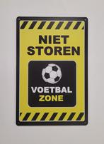 Niet storen voetbal zone reclamebord van metaal wandbord, Info@deconoord.nl, Deco Noord, Nieuw, Ophalen of Verzenden