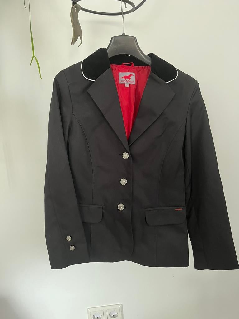 Wedstrijdjasje Red Horse 38, Dieren en Toebehoren, Paardrijkleding, Ophalen of Verzenden, Zo goed als nieuw, Dressuur, Bovenkleding