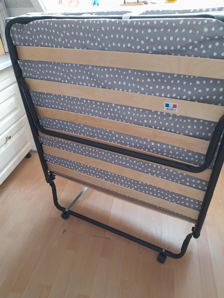 Opklap bed de Luxe, Ophalen, 90 cm, Eenpersoons, Zwart