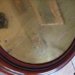 Lucky Vintage Antieke ronde bijzettafel met messing blad, Ophalen