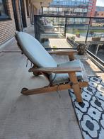 Houten tuinstoel met kussen, Tuin en Terras, Ophalen of Verzenden, Gebruikt, Hout