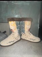 Originele Ed Hardy laarzen maat 37,5 - Zo goed als nieuw, Kleding | Dames, Ophalen of Verzenden, Zo goed als nieuw, Beige, Hoge laarzen