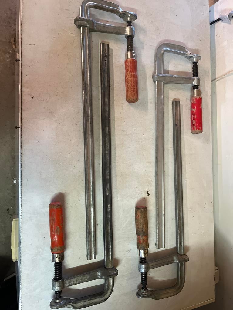 Bessey Lijmklemmen 500x120 en 600x120 (4 stuks), Ophalen of Verzenden, Gebruikt