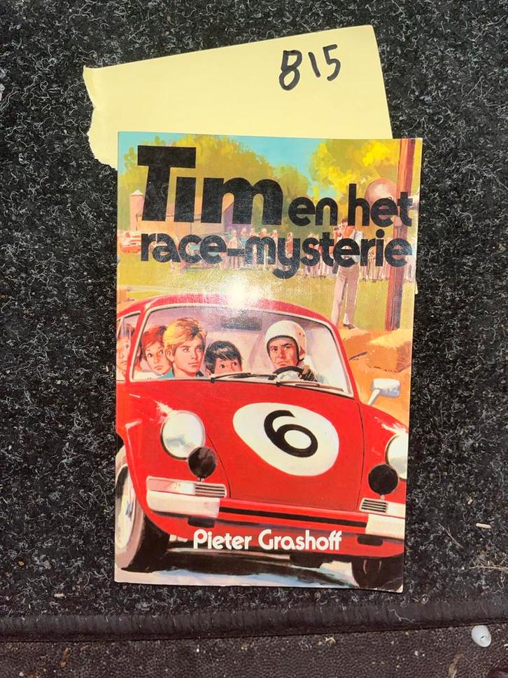 Tim en het race-mysterie - Pieter Grashoff, Boeken, Kinderboeken | Jeugd | onder 10 jaar, Zo goed als nieuw, Fictie algemeen, Ophalen of Verzenden