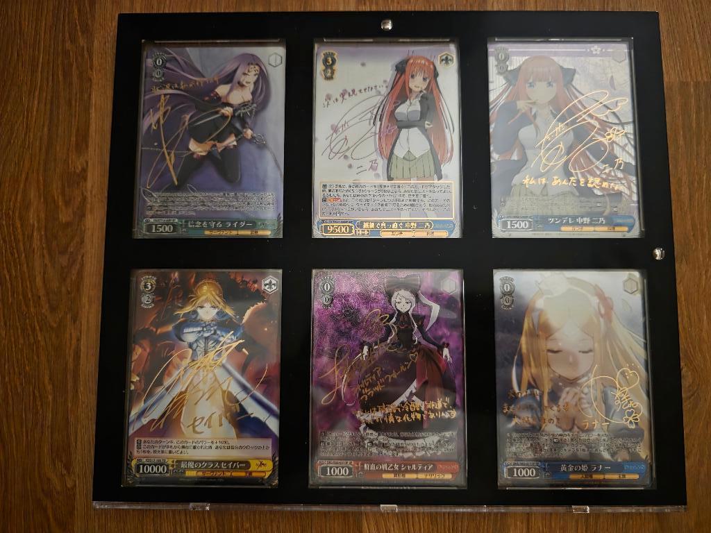 Weiss Schwarz SP SSP Signed Cards Fate Overlord Quintuplets, Ophalen of Verzenden, Zo goed als nieuw, Meerdere kaarten, Foil