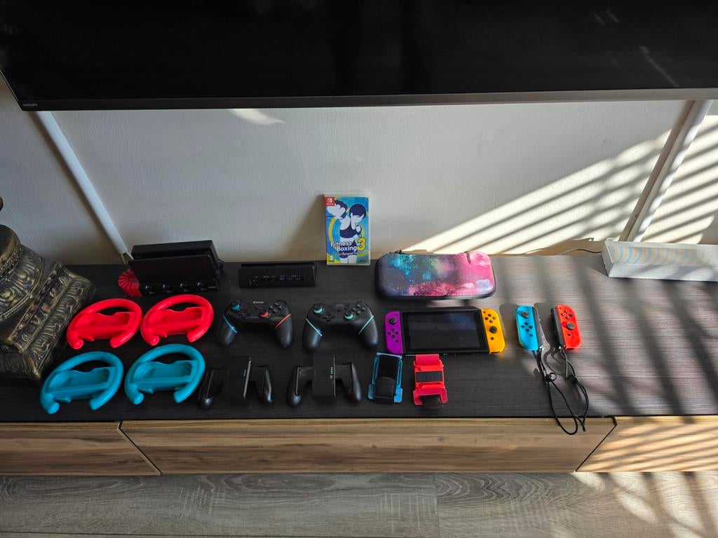 Nintendo Switch V2 Bundel - Compleet met Accessoires & Game, Overige genres, Ophalen of Verzenden, Zo goed als nieuw, 3 spelers of meer