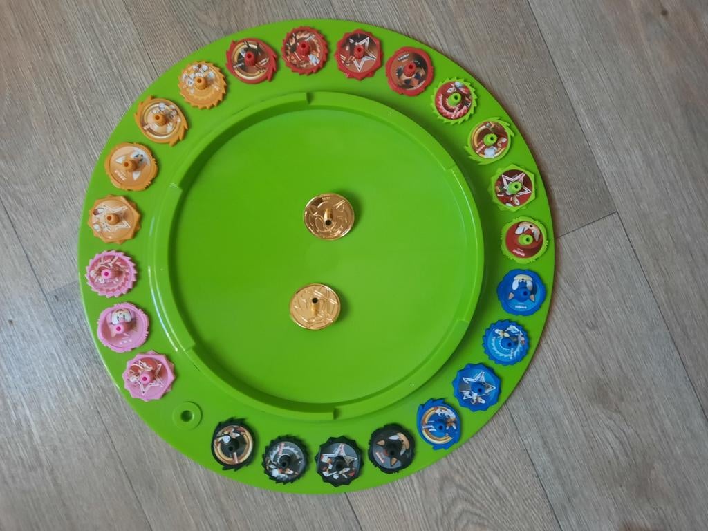 Super Spinners van de Plus met speelbord en veel spinners, Ophalen of Verzenden, Gebruikt