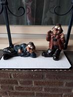 Twee vrolijke clown beelden, 26cm hoog, Ophalen of Verzenden, Gebruikt, Mens