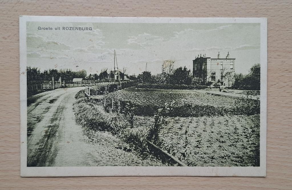 Ansichtkaart uit 1926: Groete uit Rozenburg, Verzamelen, Verzenden, 1920 tot 1940, Gelopen, Zuid-Holland
