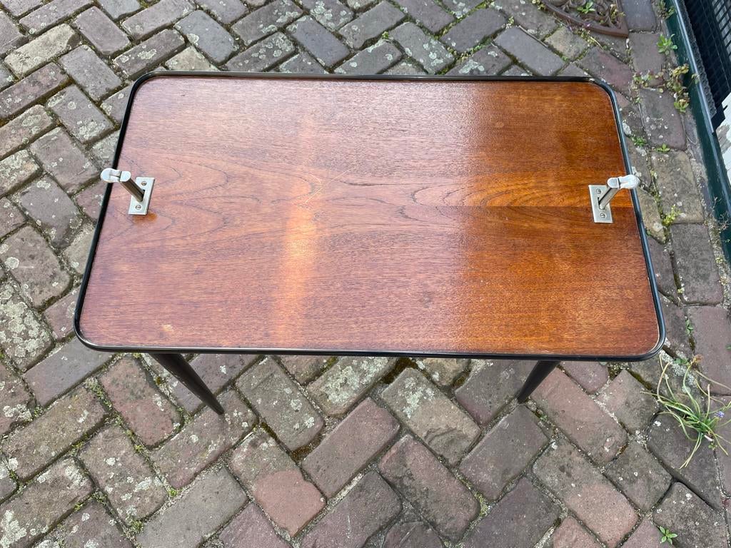 Vintage opklapbare (camping) tafel Jaren '60, Antiek en Kunst, Ophalen
