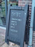 Krijt stoepbord, Ophalen, Gebruikt