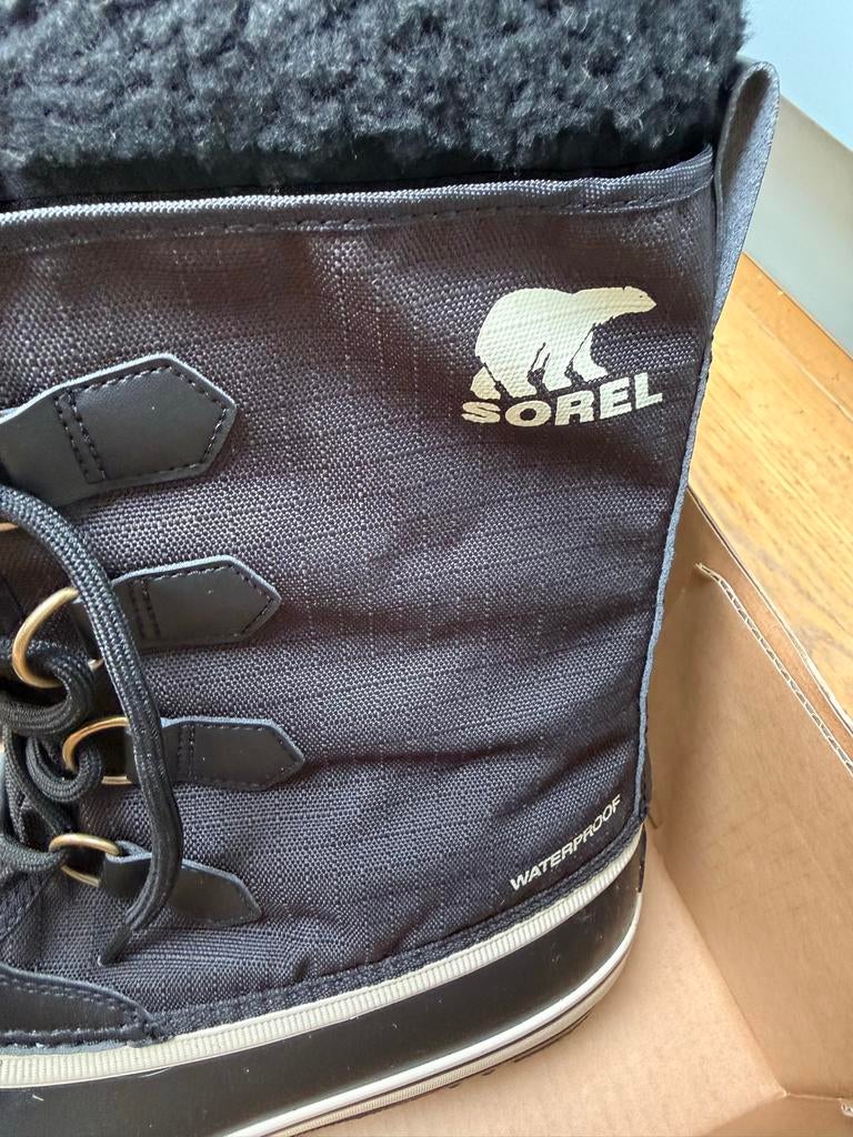 Sorel snowboots heren 44,5 EUR maat, Ophalen, Zo goed als nieuw, Zwart, Boots