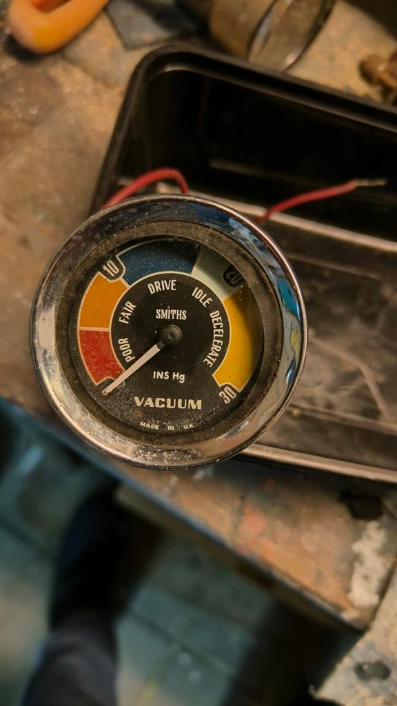 Smiths vacuüm meter, Auto-onderdelen, Dashboard en Schakelaars, Ophalen of Verzenden, Gebruikt