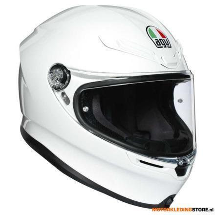AGV K6 Integraalhelm, Wit, Motoren, Kleding | Motorhelmen, Ophalen of Verzenden, Nieuw met kaartje