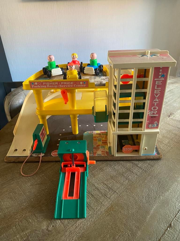 Vintage Fisher Price garage, Ophalen, Gebruikt, Speelset